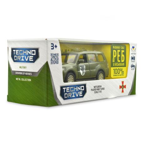Автомодель TechnoDrive Шеврони героїв Mitsubishi Pajero 4WD Tubro 93 ОМБр 1:42 (250283M) - фото 6