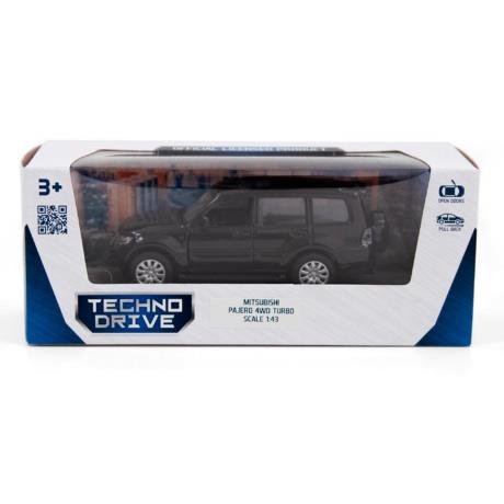Автомодель TechnoDrive Mitsubishi 4WD Turbo чорний 1:43 (250284) - фото 2