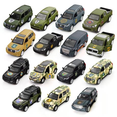 Автомодель TechnoDrive Шевроны героев Land Rover Defender 110 110 25 ОВДБр 1:43 (250289M) - фото 3