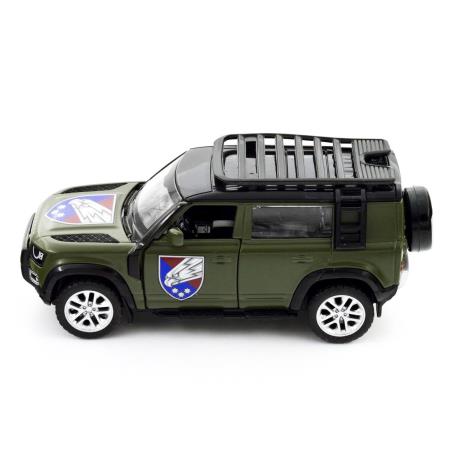 Автомодель TechnoDrive Шевроны героев Land Rover Defender 110 110 25 ОВДБр 1:43 (250289M) - фото 8
