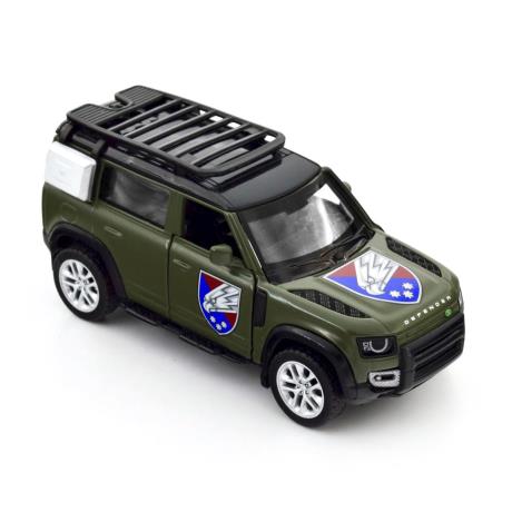 Автомодель TechnoDrive Шевроны героев Land Rover Defender 110 110 25 ОВДБр 1:43 (250289M) - фото 13
