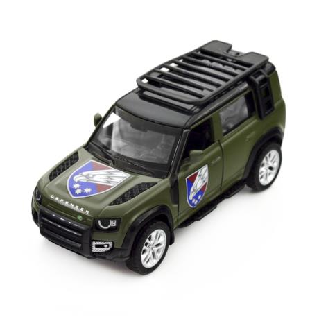 Автомодель TechnoDrive Шевроны героев Land Rover Defender 110 110 25 ОВДБр 1:43 (250289M) - фото 0