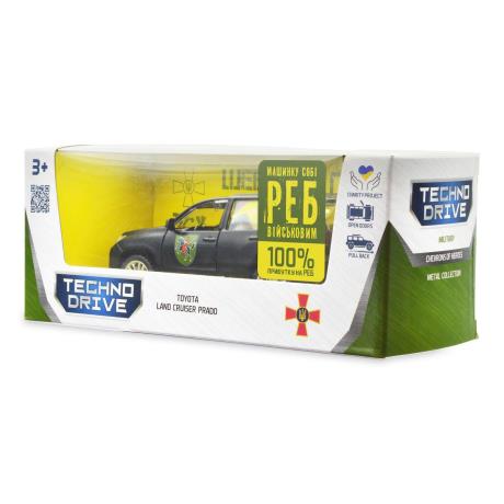 Автомодель TechnoDrive Шевроны героев Toyota Land Cruiser Prado 110 ОМБр 1:42 (250359M) - фото 4