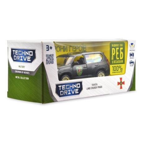 Автомодель TechnoDrive Шевроны героев Toyota Land Cruiser Prado 110 ОМБр 1:42 (250359M) - фото 6