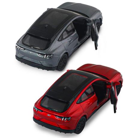 Автомодель - FORD MUSTANG MACH-E GT 2023 (червоний, сріблясто-сірий) - фото 1