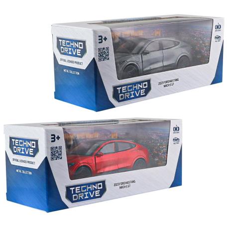 Автомодель - FORD MUSTANG MACH-E GT 2023 (червоний, сріблясто-сірий) - фото 5