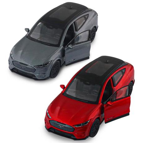 Автомодель - FORD MUSTANG MACH-E GT 2023 (червоний, сріблясто-сірий) - фото 14