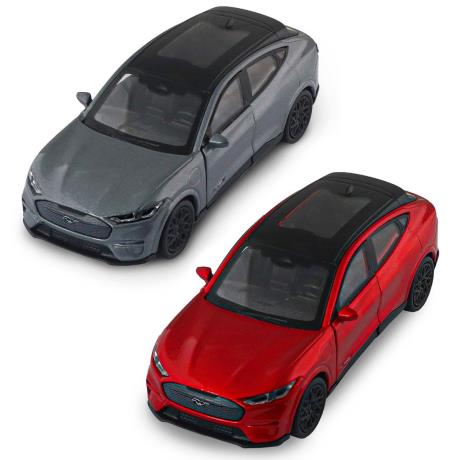 Автомодель - FORD MUSTANG MACH-E GT 2023 (червоний, сріблясто-сірий) - фото 0