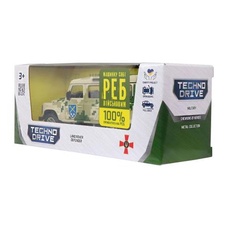 Автомодель TechnoDrive Шевроны героев Land Rover Defender ОК ВОСТОК 1:32 (250396UM) - фото 4
