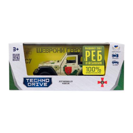 Автомодель TechnoDrive Шевроны героев Jeep Wrangler Rubicon ОК ЮГ 1:32 (250398UM) - фото 5