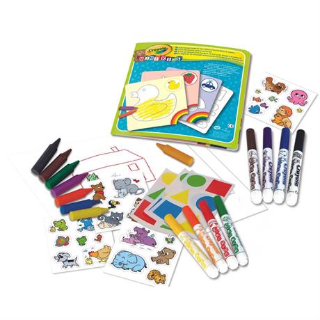Набір для малювання Crayola Mini Kids Мій перший набір для малювання з наклейками (256287.106) - фото 1