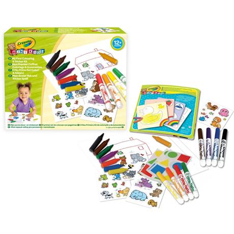 Набір для малювання Crayola Mini Kids Мій перший набір для малювання з наклейками (256287.106) - фото 2