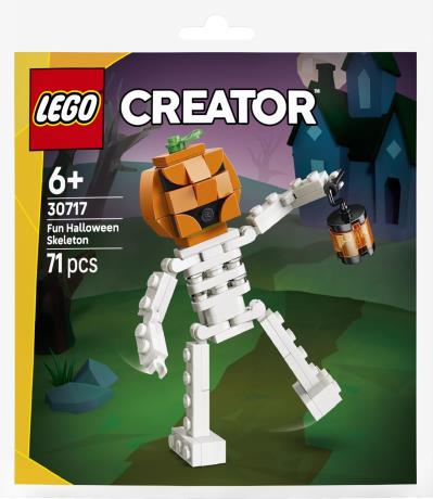 Конструктор LEGO® Веселий геловінський скелет, 71 деталь (30717) - фото 3