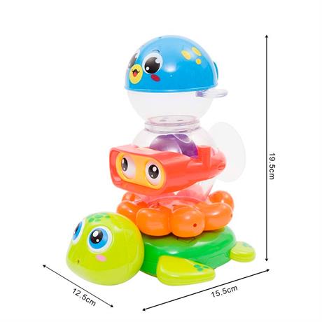 Набір іграшок для ванної Hola Toys Веселе купання 3 шт. (3112) - фото 2
