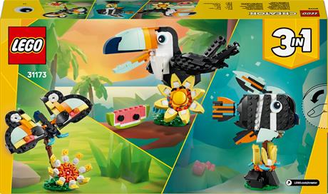 Конструктор LEGO Creator Дикі тварини Тропічний тукан 225 деталей (31173) - фото 3