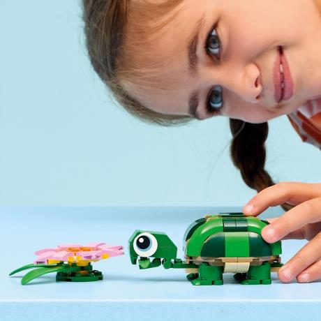 Конструктор LEGO Creator Черепаха з квіткою водяної лілії 124 Деталі ( 31377 ) - фото 2