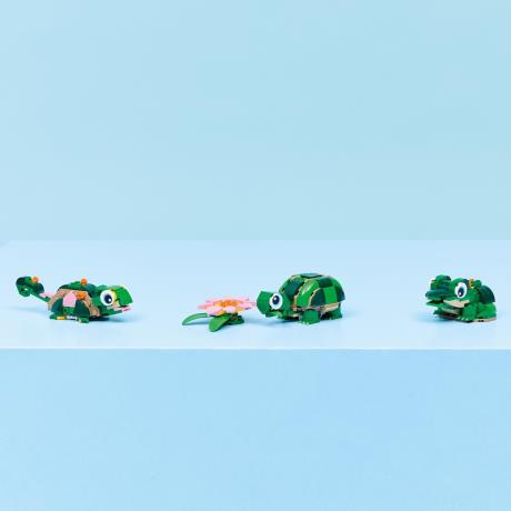 Конструктор LEGO Creator Черепаха з квіткою водяної лілії 124 Деталі ( 31377 ) - фото 9