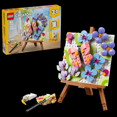 Конструктор LEGO® Creator 3 в 1 Декоративная живопись «Цветочное искусство», 348 деталей (31390) - фото 1