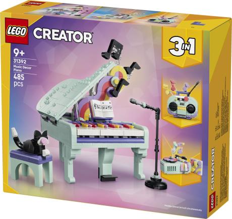 Конструктор LEGO® Creator 3 в 1 Музичний декор «Фортепіано з котом», 485 деталей (31392) - фото 8