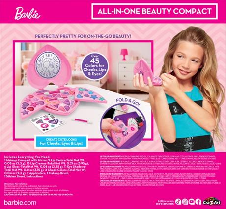 Набор детской косметики Cra-Z-Art Barbie All In One Beauty Compact (34067CRA) - фото 0