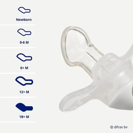 Пустушка силіконова Difrax Dental з 18 міс. помаранчевий (342 Honey) - фото 0