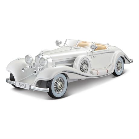 Автомодель Maisto 1936 Mercedes-Benz 500K  Specialroadster 1:18 білий (36055 white) - фото 0