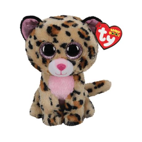 Мягкая игрушка TY Beanie Boos Леопард Ливви 25 см (36490) - фото 0