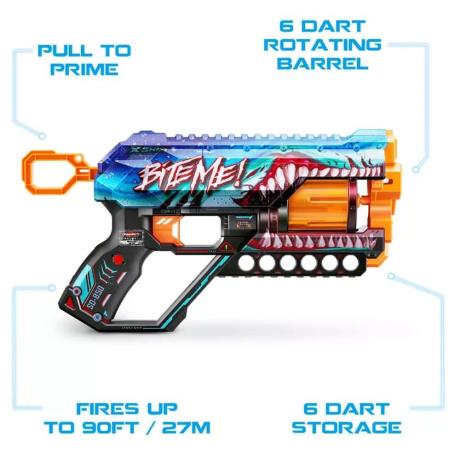 Швидкострільний бластер X-Shot Skins Griefer Shark Thrasher 12 патронів (36561В) - фото 2