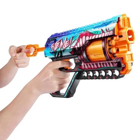 Швидкострільний бластер X-Shot Skins Griefer Shark Thrasher 12 патронів (36561В) - фото 4