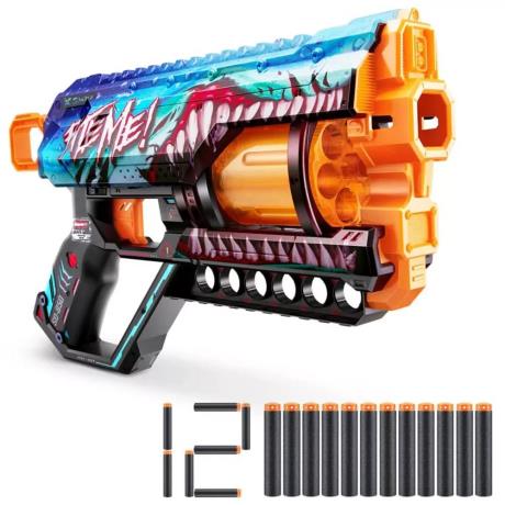 Швидкострільний бластер X-Shot Skins Griefer Shark Thrasher 12 патронів (36561В) - фото 0