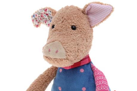 М'яка іграшка Sigikid Patchwork Sweety Свинка 31 см (38708SK) - фото 0