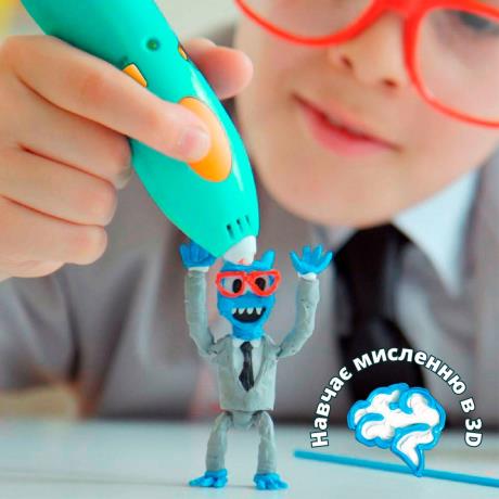 Набір стрижнів для 3D-ручки 3Doodler Start Мікс 75 шт. зелений, жовтий, рожевий (3DS-ECO-MIX4-75) - фото 4