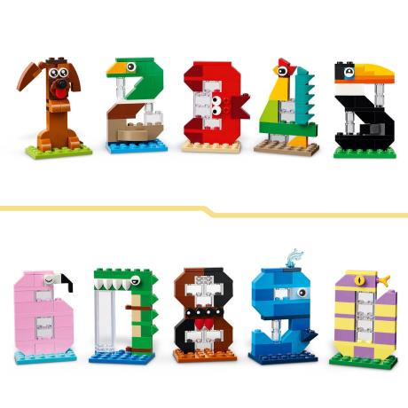 Конструктор LEGO® Цифры на день рождения Животный декор, 281 деталь (40807) - фото 7