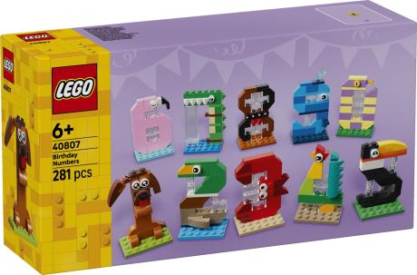 Конструктор LEGO® Цифры на день рождения Животный декор, 281 деталь (40807) - фото 9
