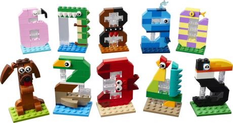 Конструктор LEGO® Цифры на день рождения Животный декор, 281 деталь (40807) - фото 12