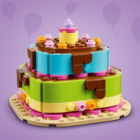 Конструктор LEGO® Торт на день народження з прикрасами, веселий подарунковий набір, декор для столу, 219 деталей (40815) - фото 6