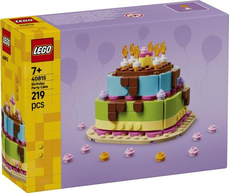 Конструктор LEGO® Торт на день рождения с украшениями, веселый подарочный набор, декор для стола, 219 деталей (40815) - фото 14
