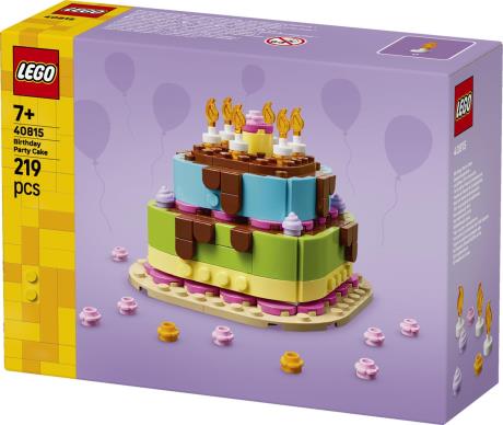 Конструктор LEGO® Торт на день рождения с украшениями, веселый подарочный набор, декор для стола, 219 деталей (40815) - фото 14