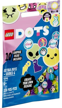 Конструктор LEGO DOTS Додаткові елементи DOTS 6 випуск 118 деталей (41946) - фото 0