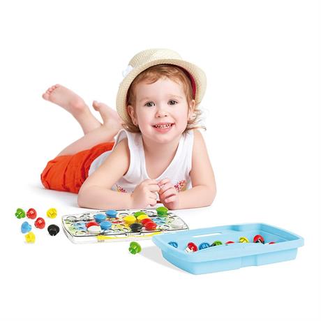 Дитяча мозаїка Quercetti Pixel Junior 48 фішок і дошка-кейс (4210-Q) - фото 4