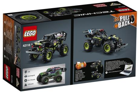 Конструктор LEGO Techniс Monster Jam Grave Digger 212 деталей (42118) - фото 0