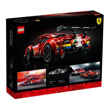 Конструктор LEGO Technic Ferrari 488 GTE AF Corse #51 1677 деталей (42125) - фото 0