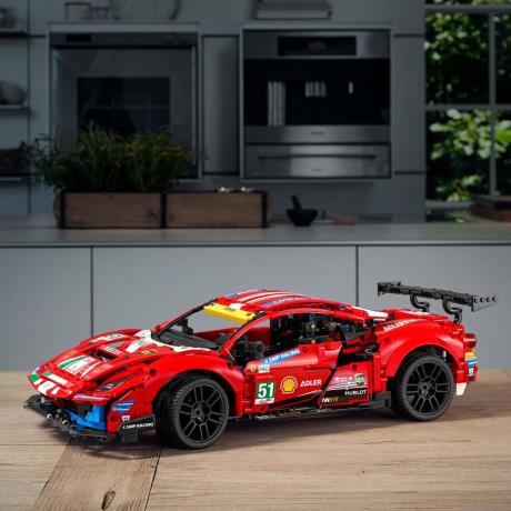 Конструктор LEGO Technic Ferrari 488 GTE AF Corse #51 1677 деталей (42125) - фото 0