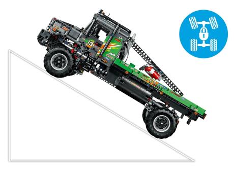 Конструктор LEGO Technic Повнопривідна вантажівка для випробувань Mercedes-Benz Zetros 2129 деталей (42129) - фото 0