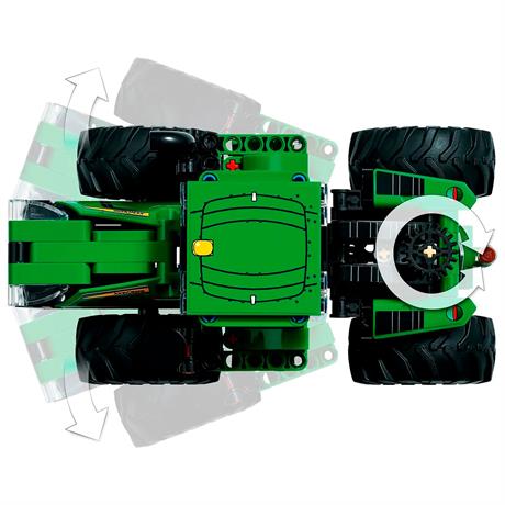 Конструктор LEGO Technic Трактор John Deere 9620R 4WD 390 деталей (42136) - фото 6