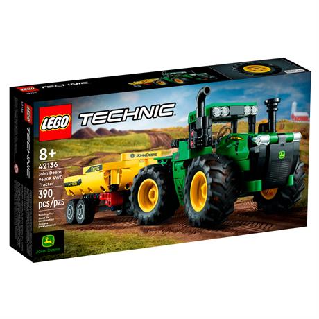 Конструктор LEGO Technic Трактор John Deere 9620R 4WD 390 деталей (42136) - фото 0