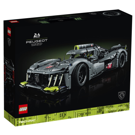 Конструктор LEGO Techniс Peugeot 9X8 24H Le Mans Hybrid Hypercar 1775 деталей (42156FSC) - фото 0