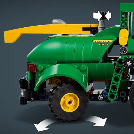 Конструктор LEGO Technic Кормозбиральний комбайн John Deere 9700, 559 деталей (42168) - фото 3