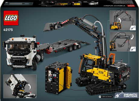 Конструктор LEGO Technic Вантажівка Volvo FMX і Електричний екскаватор EC230 2274 деталі (42175) - фото 3