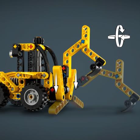 Конструктор LEGO Technic Екскаватор-навантажувач 104 деталі (42197) - фото 7